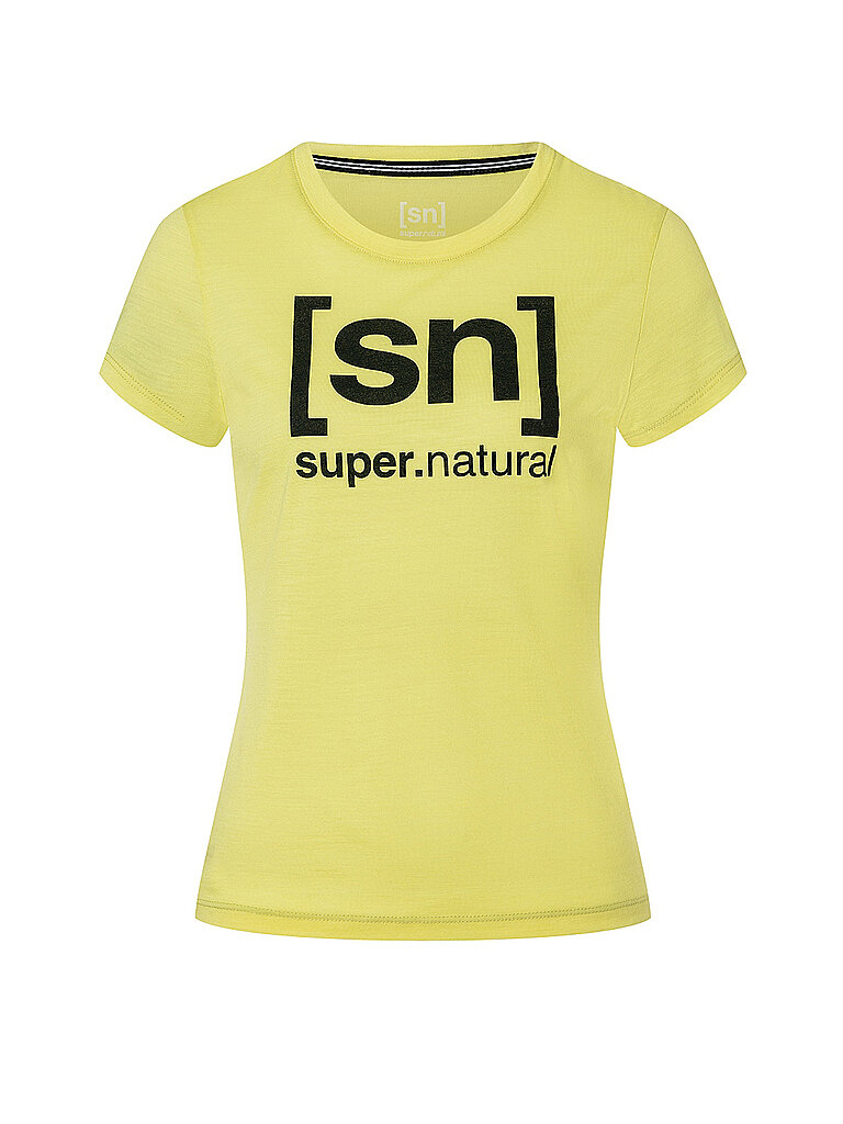 SUPER NATURAL Damen Funktionsshirt Essential I.D gelb | M